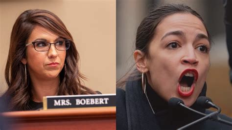 Lauren Boebert and AOC in Congress